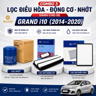 (i10/ Grand i10 2014-2020) Combo of 3 Air Conditioner Filters - Engine Air Filter - Oil Filter i10-G