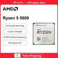 สินค้าใหม่ Ryzen 5 R5 5600 3.5GHz 6 Core 12เกลียวเครื่องประมวลผลซีพียู7NM L3 = 32M 100-000000927ซ็อกเก็ต AMD AM4โปรเซสเซอร์เกม CPD