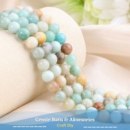 Amazonite Mix Quartz Round Natural Stone 4-10mm
