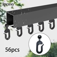 Ioensy 56 Pieces Hooks for Gazebo Curtains for Drapes Hotel Professional Accessories