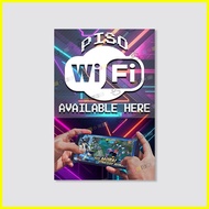 Piso Wifi Tarpaulin Business Signage Laminated Board