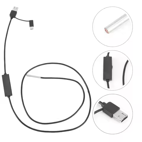 1Pcs 3.9mm 720P Borescope Inspection Camera USB Wired Phone Pc Endoscope IP67 Waterproof LED Light