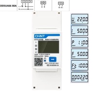 【TIANXIN MALL】 Chint Ddsu666 Dtsu666 Multifunction Power Meter Programable V A W Kwh Var Modbus Rs48
