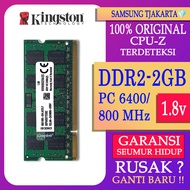 RAM LAPTOP KINGSTON DDR2 2GB 6400 / 800 MHz ORI RAM SODIMM 1.8v 2GB