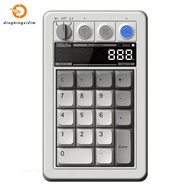 Retro 18 Mechanical Numpad for  Android Bluetooth 2.4G USB-C Support Calculator Mode with Hot-Swappa