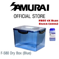 Samurai Dry Box - F580 Blue with Free blue/orange Silica Gel Bottle 500g