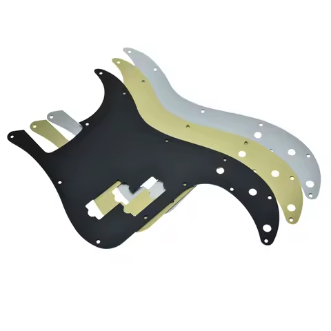 Dopro Matte Aluminum Precision P Bass Pickguard Metal Anodized Matte P Bass Scratch Plate for USA/Me