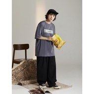 Japanese Casual Pants Wide-Leg One Hundred Size Men Women Plus Jeans