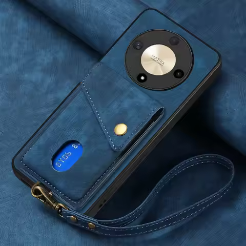 Magic6 Pro 5 Lite 5G Leather Card Case For Huawei Honor Magic 6 Lite Luxury Back Cover Honor Magic7