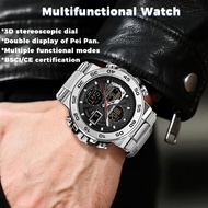 jam tangan lelaki Men's Tactical Watch 50M Waterproof LED Digital Altimeter For Outdoor Military Gym