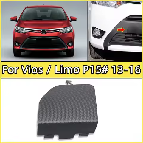For Toyota Vios Yaris Sedan Limo NSP15# 2013 2014 2015 2016 Front Bumper Towing Hook Trim Cover Lid 