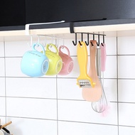 1pc Kitchen Cupboard Storage Rack Cupboard Shelf Hanging Hook Organizer Closet Clothes Glass Mug She