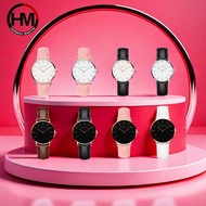 Hannah Martin Leather Simple Quartz Ladies Watch