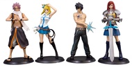 Natsu /Gray /Erza /Lucy Fairy Tail Doll Cool Figure Toy PVC Doll with Accessories Statue Model Chara