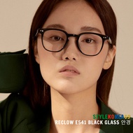 [RECLOW] Korean Reclow E541 eyeglass frames - unisex eyeglass frames RECLOW E541 BLACK GLASS 안경