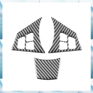 [G V W E] For     6 Series E63 E64 2004-2010 Carbon Fiber Car Steering Wheel Cover Trim Interior Acc