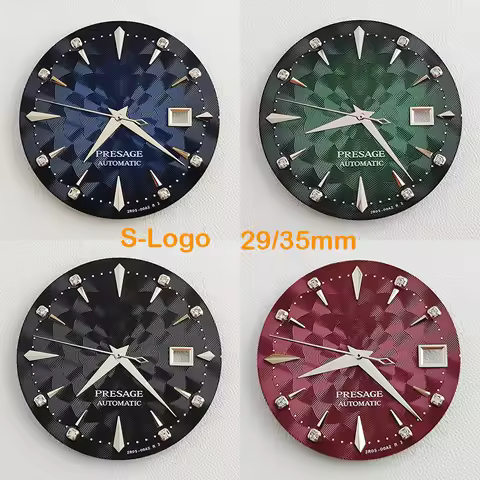 29mm/35mm NH35 dial PRESAGE S logo Dial With drill Cocktail dial for NH35 NH36 automatic movements W