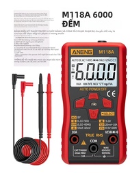 ANENG M118A Đồng Hồ Vạn Năng Mini Kỹ Thuật Số True RMS 6000 Đếm Máy Kiểm Tra Điện Áp AC/DC Với Chức