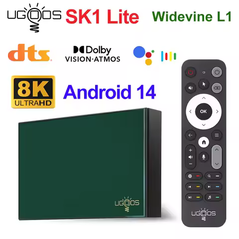 UGOOS SK1 Lite 4GB 64GB TV BOX Amlogic S928X-K Android 14.0 LPDDR4 Support Dolby Vision/Audio/ATMOS 