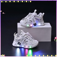 Kid's Light Fashion Cloth Boys Sports Shoes LED Light Shoes Casual Girls Walking Light Shoes
