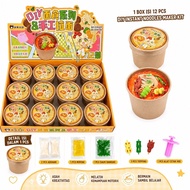 DIY Instant Noodles Maker Kit 1 pcs cooking toys mie self-owning with topping DIY sushi maker kit eg