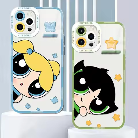 Cute Fun P-Powerpuff G-Girls Soft Phone Case For Xiaomi Redmi 13 12 10 14C 14R 13C 13X 12C 12R 11A 1