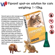 Fipronil spot on solution for cats weight 1kl to 10 kls body weight anti garapata feline cat