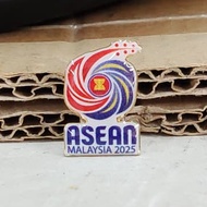 Collar Pin ASean Malaysia 2025 Butterfly Clip Badge