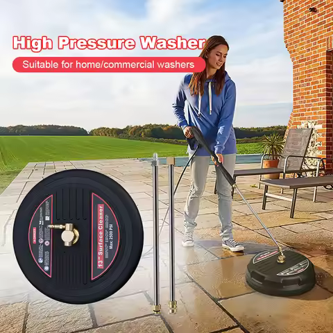 High Pressure Washer 2500PSI Disc Scrubbing Brushes High Pressure Rotating Brushes for Karcher K1 K2