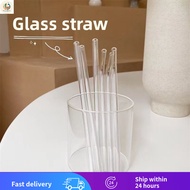 Free ShippingLimited Time Promotion Transparent Glass Straw High Borosilicate Heat-Resistant Straw 1