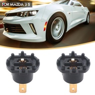 Wishlistforyou 2Pcs Headlight Socket Plug Connector Adapter Bulb Holder For Mazda 3 5 C1D1
