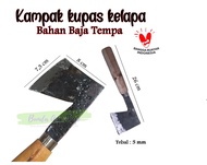 Kampak kelapa / kupas batok kelapa (baja asli 100%)  Alat kupas batok kelapa kapak kayu serbaguna