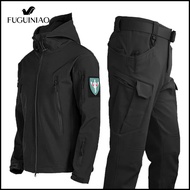 FUGUINIAO ทหารบุนวมกันลมJaket Daki Gunung วิ่งกลางแจ้งเสื้อสูทแจ็คเก็ต