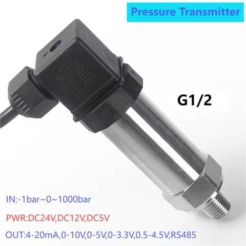 G1/2 pressure transmitter sensor 0-1bar 3bar 0.5bar 150bar DC24V DC5V pressure transducer hydraulic 