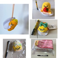 Gudetama plushie keychain toys