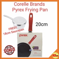 [FREE GIFT] Corelle Brands Pyrex 20cm Frypan Frying Pan cookware with 2 layers XYLAN Nonstick Coatin