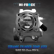 H4R HI-Force Ceramic Cylinder Block - BORE UP SEHER Block VARIO 150 125 ESP ADV PCX BORE UP Block
