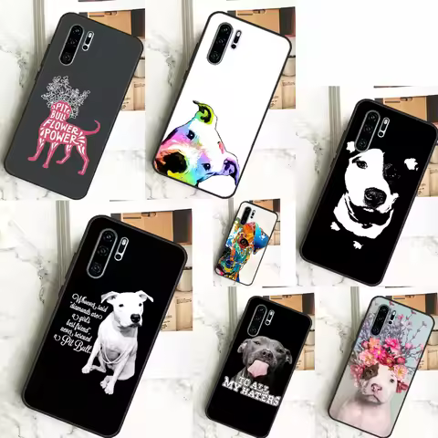 Pit Bull Lovely Pet Dog Pitbull For Huawei Nova 11i 8i 7i 3i Nova 9 10 SE 5T Y60 Y70 Y90 Y91 Y61 P20