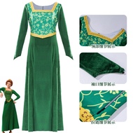 Monster Shrek COS Costume Princess Fiona Green Dress cosplay Costume Halloween Stage Performance Cos