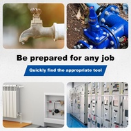 Water Meter Key 17-37 Inch Adjustable Length Water Shut Off Tool with 4-Way Utility Key T-Handle Wat