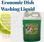 BUBBLE 3 Economic Lime Dishwashing Liquid 10L