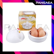 เครื่องลวกไข่ ไข่ลวก เครื่องทำไข่ยางมะตูม ไข่ต้ม ที่นึ่งไข่ในไมโครเวฟ ที่นึ่งอาหาร ที่ต้มไข่ 4 ฟอง รูปไก่ BPA-Free