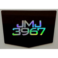 Y15zr rainbow Motorcycle number Plate Ready To Tread The Form Of A Rear mudguard Y15zr(font=051T)