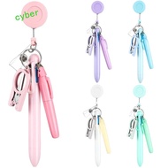 CYBERLINX Retractable Nurse Pen, Buckle Clip Highlighter Nurse Ballpoint Pen, Nurse Accessories Scal