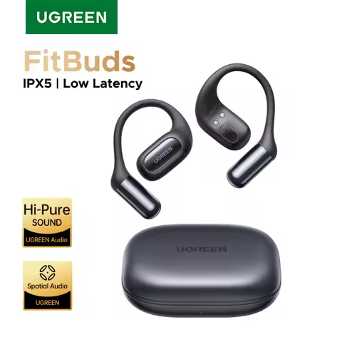 UGREEN FitBuds Open-Ear Headphones Earphones, Ear-hook TWS True-Wireless Bluetooth 6.0 Wireless Earb