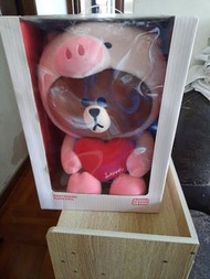 Piggy Brown Plush Doll/麥嘜愛因斯坦/麥嘜雞脾/Peggy Pig/Winnie the Pooh/Minion/熊本熊隔熱手套/毛公仔筆袋/毛公仔