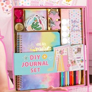 [themremain]-Kids Scrapbook Kit for Girl 98X/Set Funny Diary Journal Kit Scrapbooking Toy Journaling