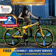 [🇸🇬 OFFICIAL STORE] Begasso 24/26in Foldable Mountain Bike with Disc Brake 21 Speed 3-Blade and 6-Blade Bikes Bicycle/ Authentic Begasso Foldable Bike / Begasso Bike / Foldable Bike / Foldable Bicycl