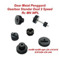 Spare Part Upgrade Metal Gear set 2 Speed Gearbox RC Mn WPL mn99 mn90 B14 B16 B24 B36 C14 C24 C34 C4