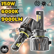 Y220 LED HEADLIGHT 150W 9000LM 6000K - H1 H3 H4 H7 H11 9005 HB3 9006 HB4